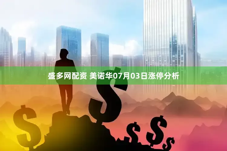 盛多网配资 美诺华07月03日涨停分析