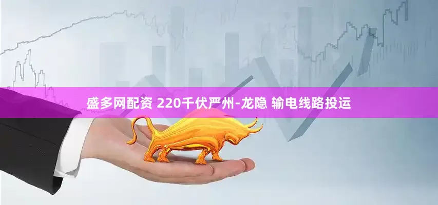 盛多网配资 220千伏严州-龙隐 输电线路投运